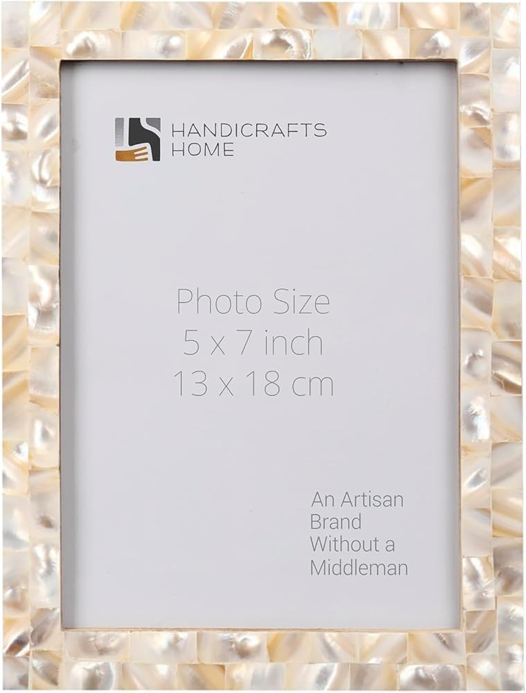 Handicrafts Home 5x7 Picture Frames - Vintage Style Wall Hanging & Desk Decor – Farmhouse Photo... | Amazon (US)