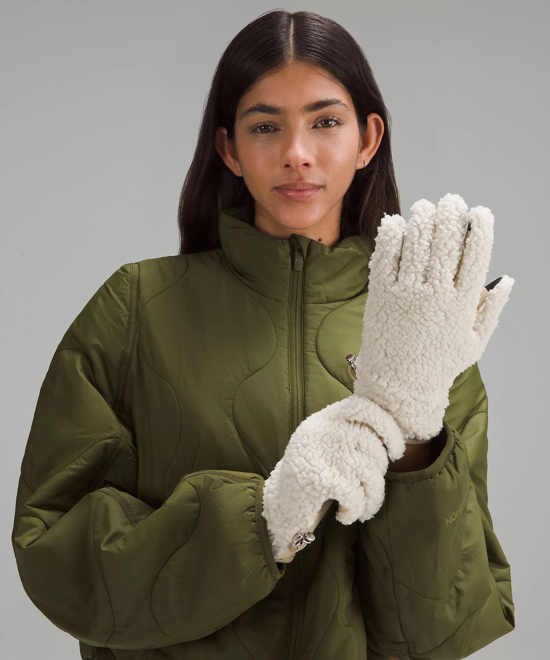 Women's Textured Fleece Gloves | Women's Gloves & Mittens & Cold Weather Acessories | lululemon | Lululemon (US)
