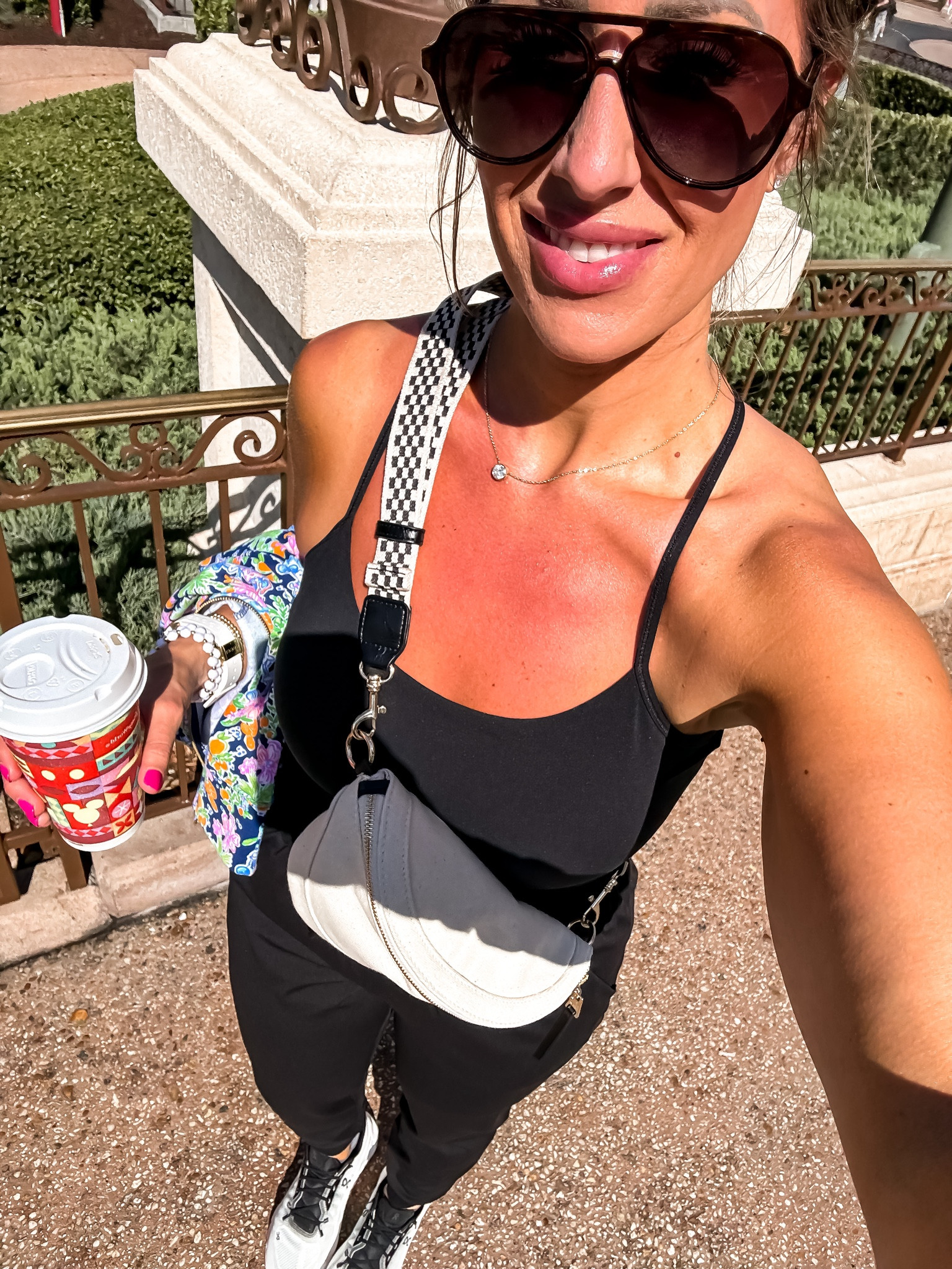 Amazon sunglasses 
On cloud 
Amazon tank
Target bag 

#LTKmidsize #LTKfindsunder50 #LTKtravel