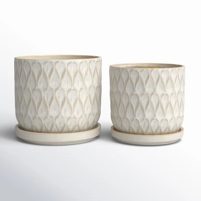 2-Piece Ceramic Pot Planter Set | Wayfair North America