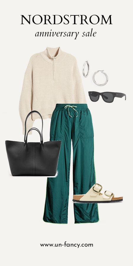 Those green track pants tho! This whole look is on sale at Nordstrom right now. 

#LTKxNSale #LTKunder100 #LTKU