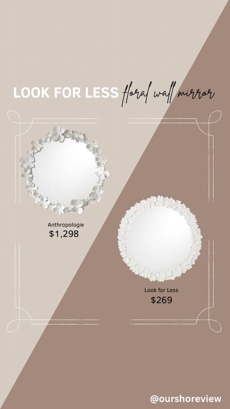 These white flower round mirrors would look GORGEOUS in a nursery or in a little girls room above a dresser. It’s a piece that would easily grow with them and fit in no matter how often they change their room color as they age. It adds texture and interest and would look equally stunning over wallpaper as it would a painted wall. Save or splurge! 

#LTKStyleTip #LTKHome #LTKSaleAlert