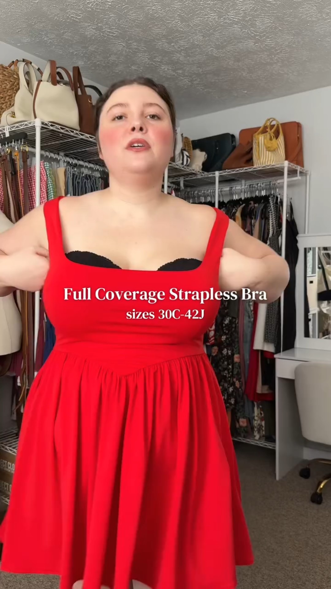 A full coverage strapless bra for larger busts! 🤍 #fullbust #straplessbra #bustier #plussizebra #TikTokShopCreatorPicks