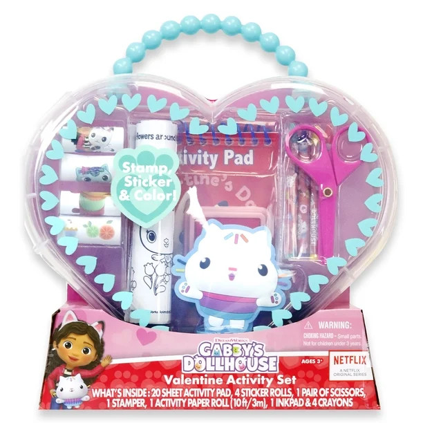 Gabby's Dollhouse Deluxe Art & Craft Heart Activity Arts & Craft Set, for Female Child Ages 3+ - ... | Walmart (US)