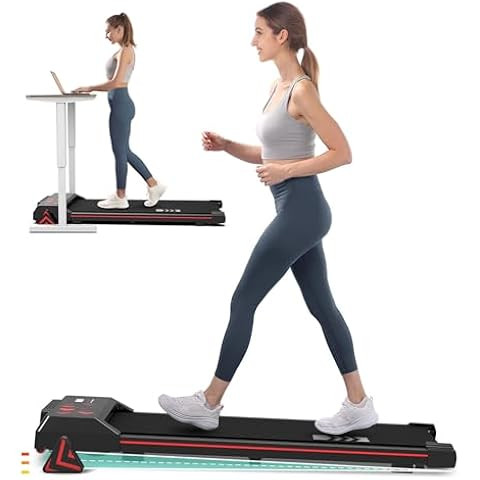 Redliro Walking Pad Treadmill Under Desk, Portable Mini Treadmill with Remote Control, 265lbs Max... | Amazon (US)