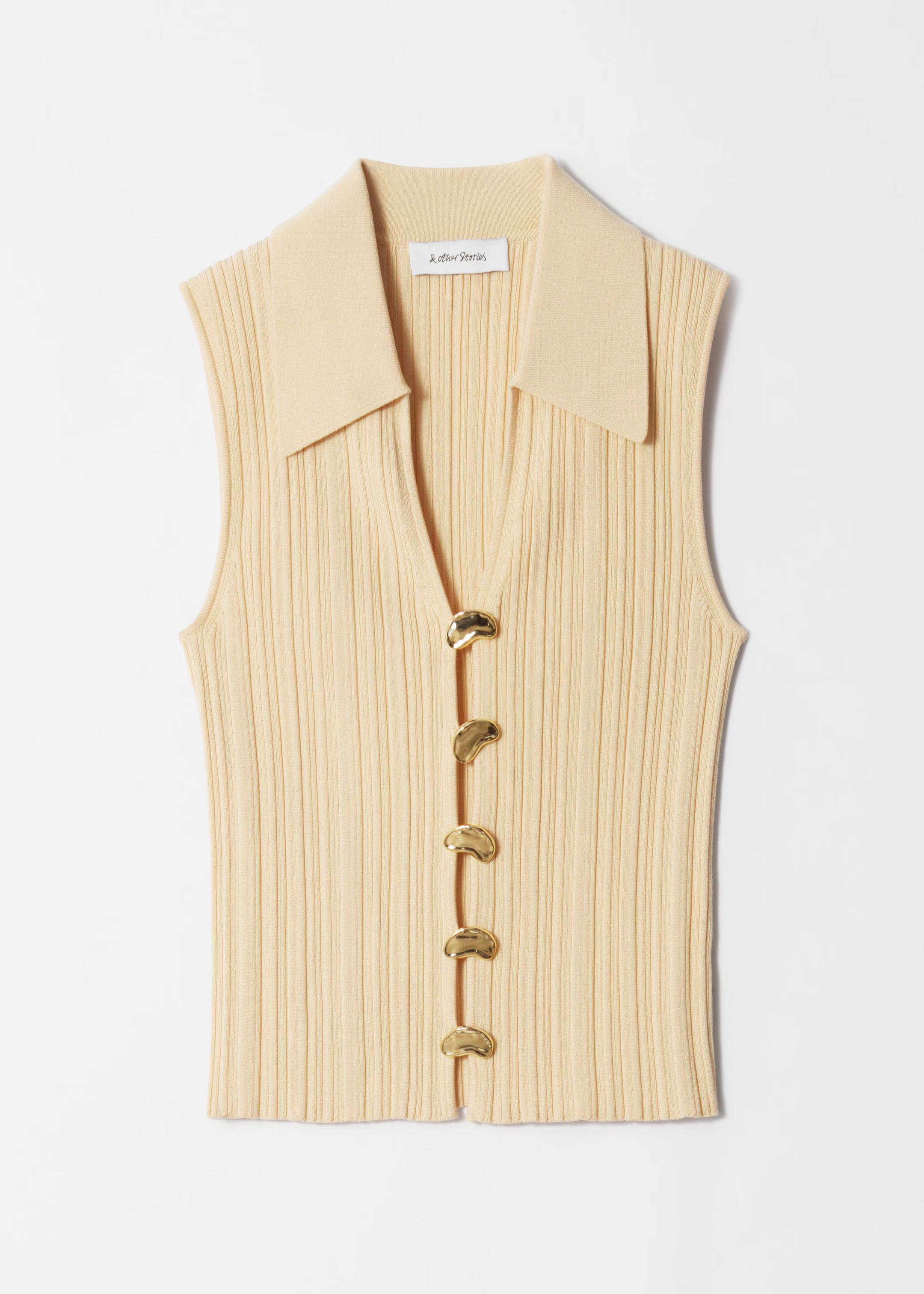 Rib-Knit Collar Tank Top | & Other Stories UK