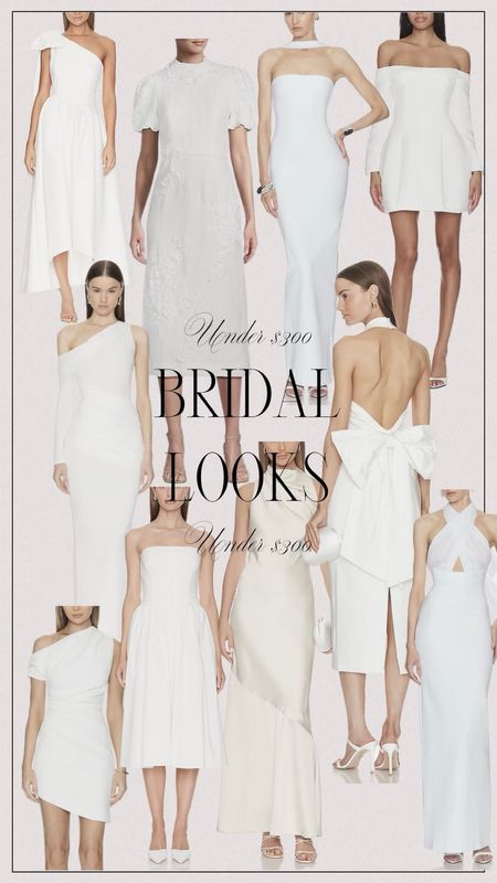 There are so many good Bridal looks for under $300 right now. Linking a few of my favorites!