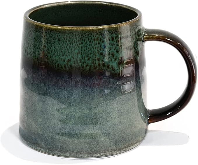 Large Ceramic Coffee Mug, Pottery Mug,Tea Cup for Office and Home,Handmade Pottery Coffee Mugs,16... | Amazon (US)