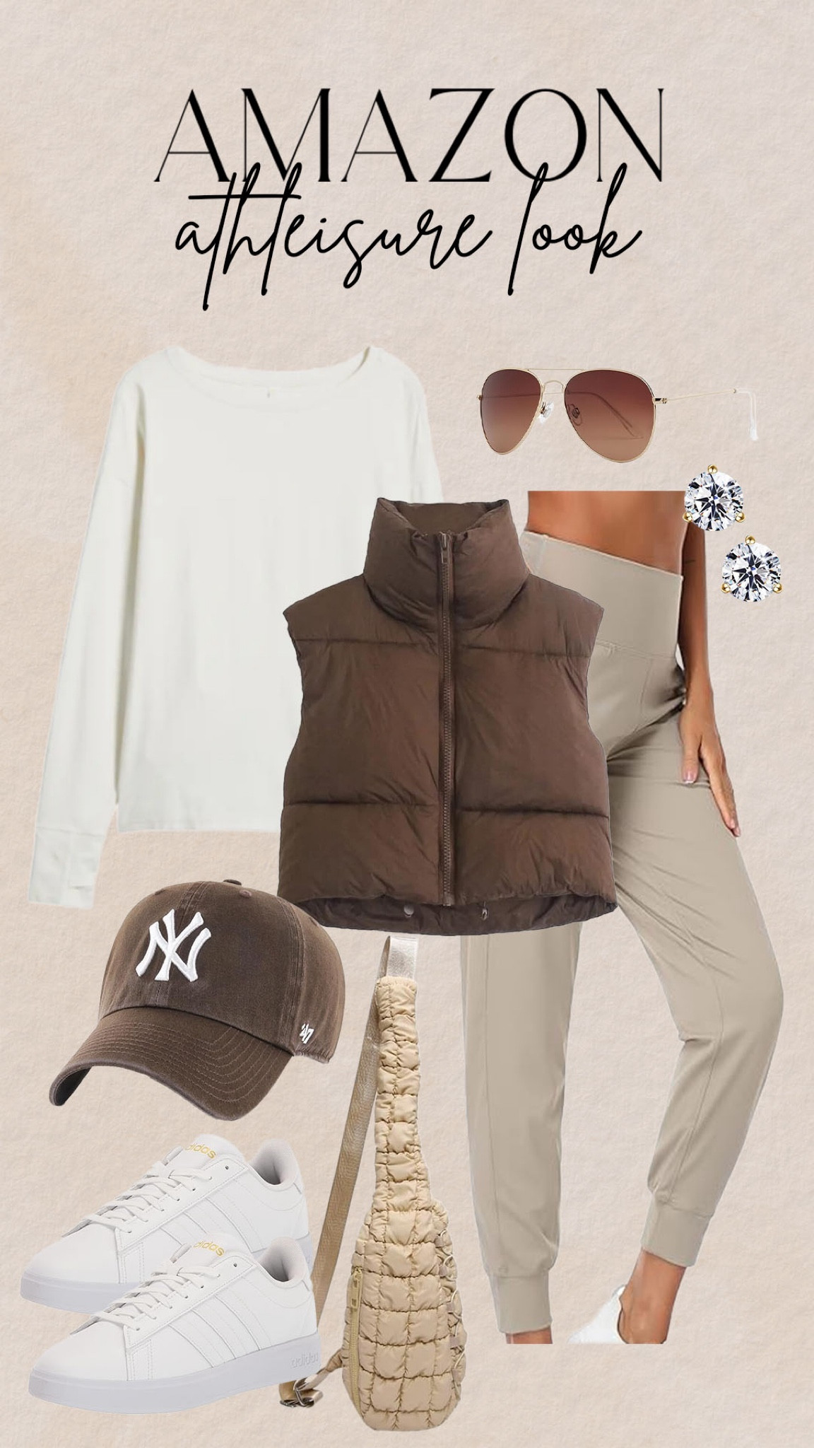 Amazon athleisure look! 

#amazonfashion

Amazon fashion. Amazon style. Amazon athleisure. Amazon activewear. Amazon joggers. Amazon puffer vest. Amazon tunic top. Amazon neutral comfy outfit idea  

#LTKStyleTip #LTKFitness #LTKActive