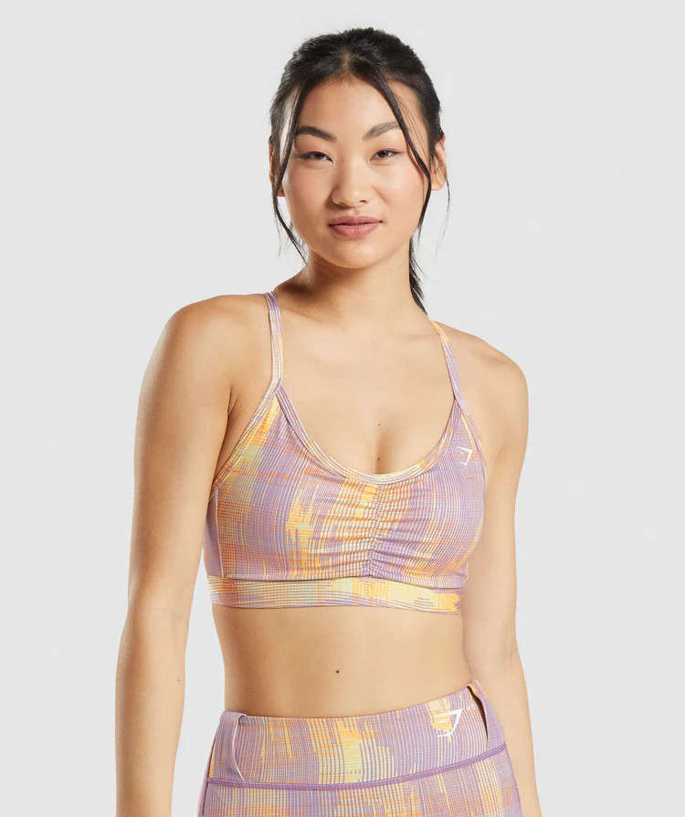 Gymshark Sport Sports Bra - Orange Print | Gymshark US