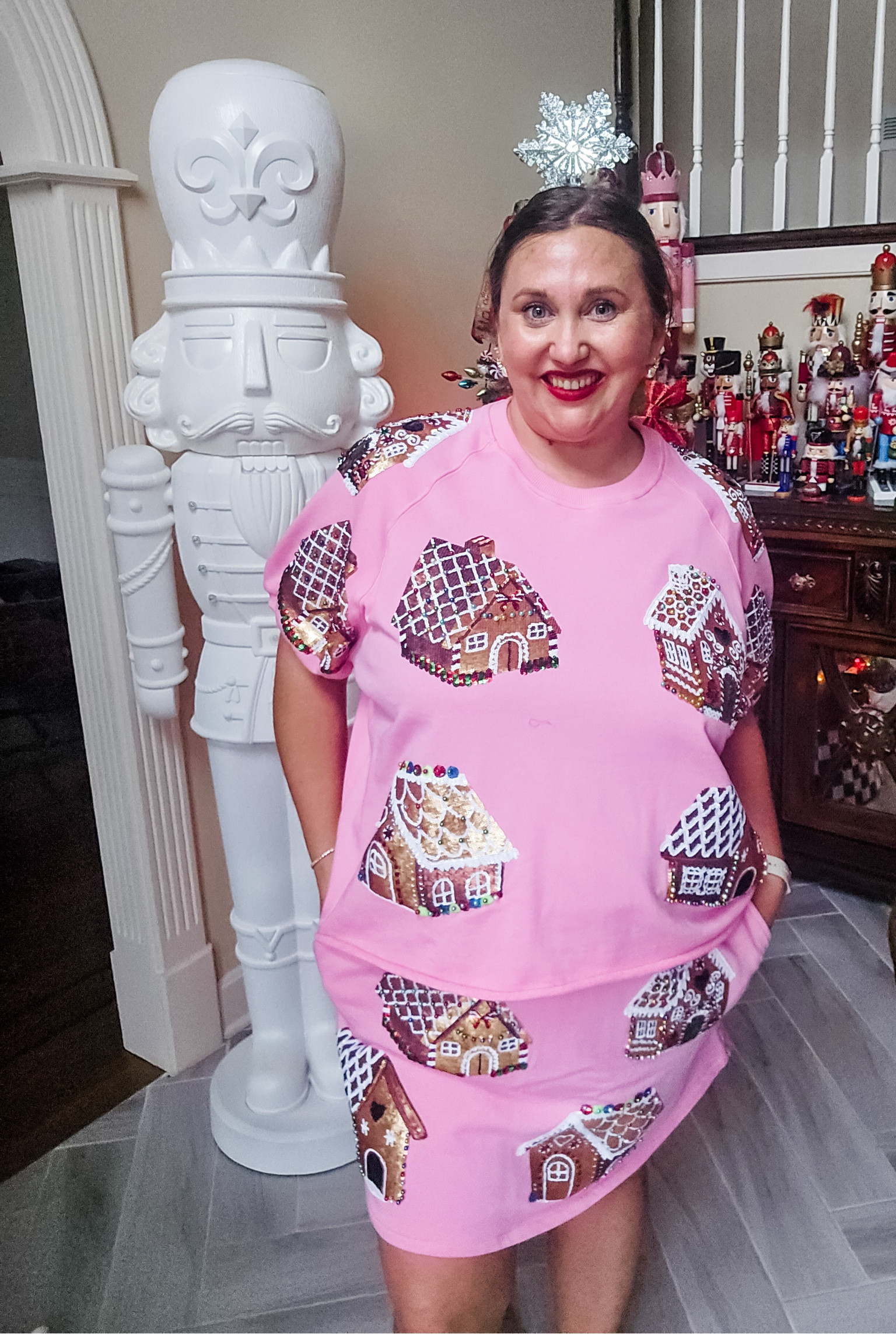 One of my favorite sets! #qos #livinglargeinlilly 
Gingerbread set is size XL and is 50% off all Xmas 

#LTKHoliday #LTKPlusSize #LTKSaleAlert