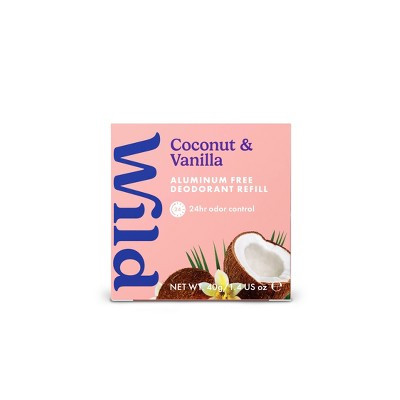 Wild Cosmetics Cream Deodorant Refill - Coconut & Vanilla - Aluminum-Free 1.4oz: Vegan, Naturally Derived Ingredients | Target