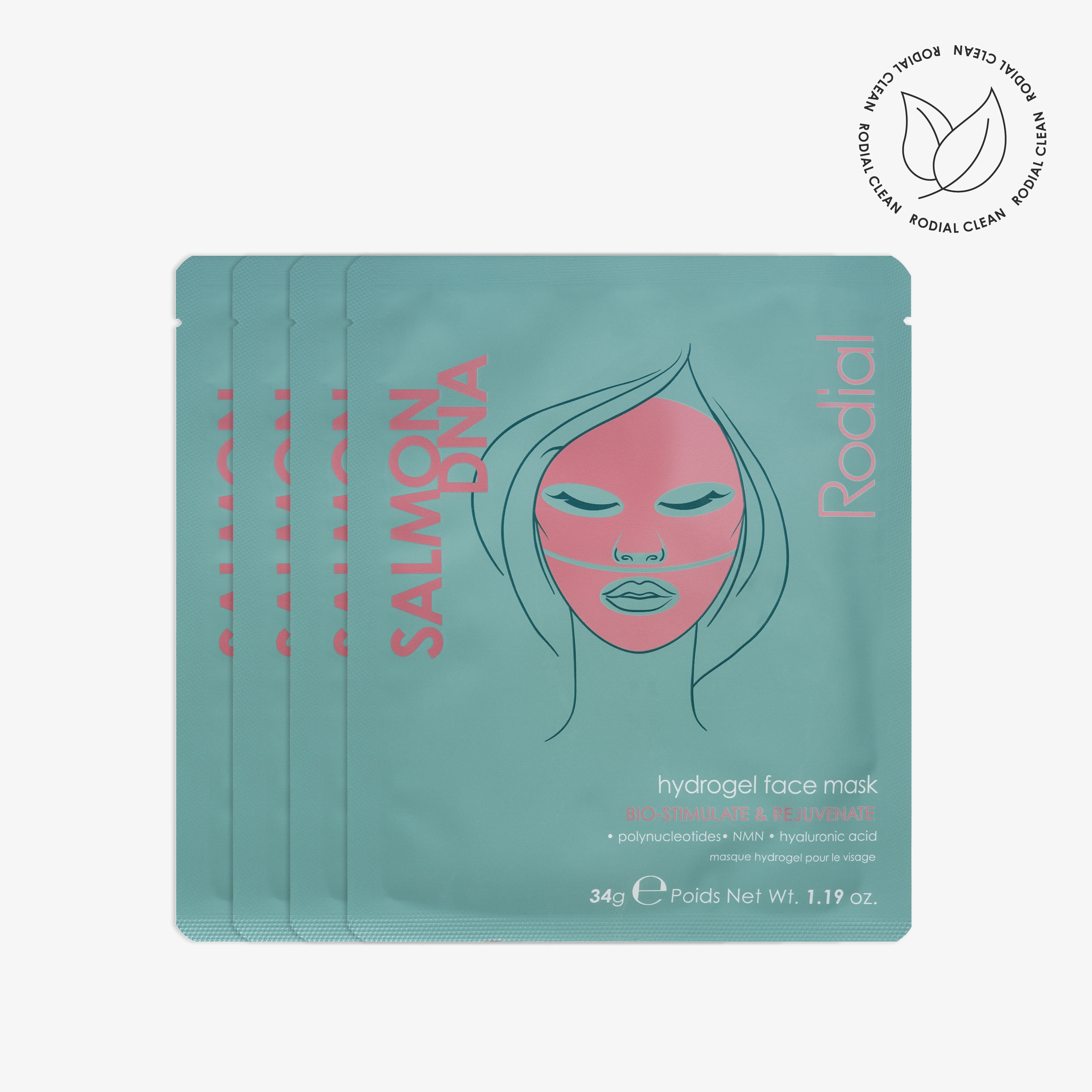 Salmon DNA Hydrogel Face Mask Pack of 4 | Rodial US