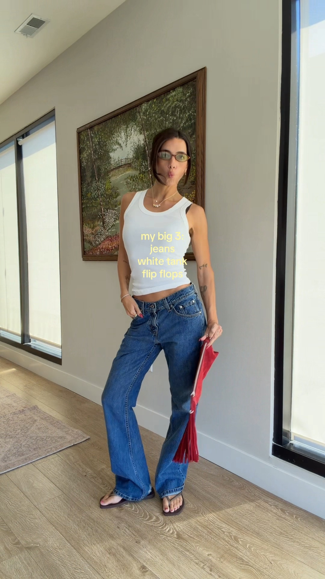 Spring outfit!!!!! Small in tank and jeans are vintage Levi’s BUT linked super similar pair!!! Purse is old mango but linked flip flops too 

#LTKTall #LTKootd #LTKgrwm