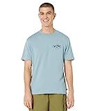 Billabong Men's Classic Short Sleeve Premium Logo Graphic T-Shirt, Exit Arch Washed Blue, Small | Amazon (US)