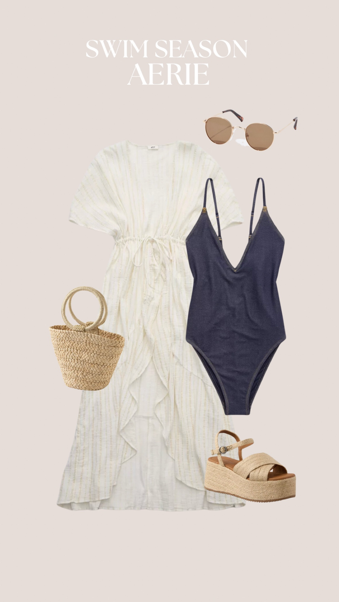Aerie Vacation Outfit - Stock up and save on summer outfits!

beach outfit, vacation outfit, summer outfits, beach cover up, one piece bathing suit, platform sandals

#LTKStyleTip #LTKSwim #LTKSummerSales