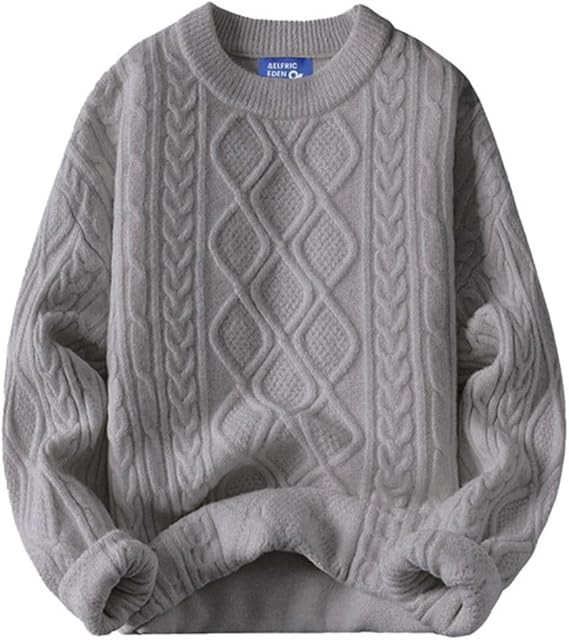 Aelfric Eden Oversized Sweater 90s Vintage Knitted Sweater Long Sleeve Sweater Women Woven Crewne... | Amazon (US)