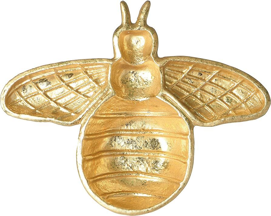 Creative Co-Op Decorative Cast Iron Gold Bee Shaped Dish | Amazon (US)