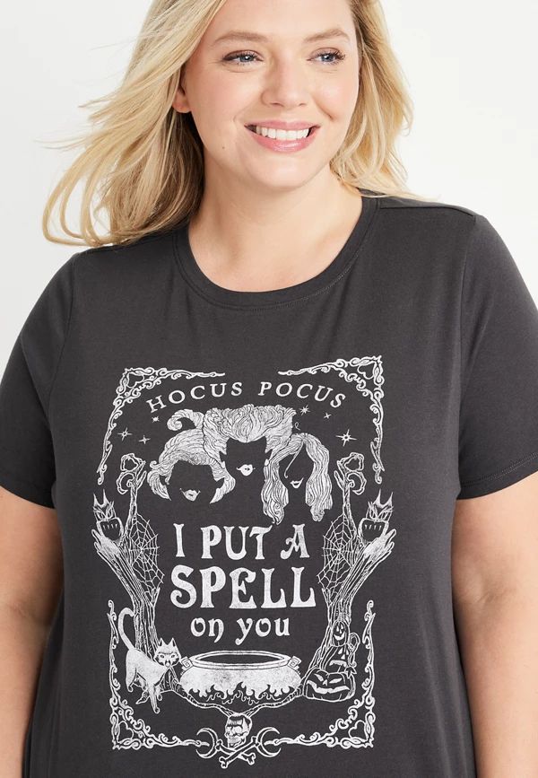 Plus Size Hocus Pocus I Put A Spell On You Graphic Tee | Maurices