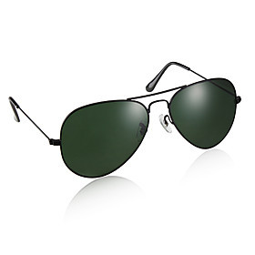 UV400 Resin Lens Glare-Guard Driving Sunglasses (Black Frame Green Lens) | Light in the Box