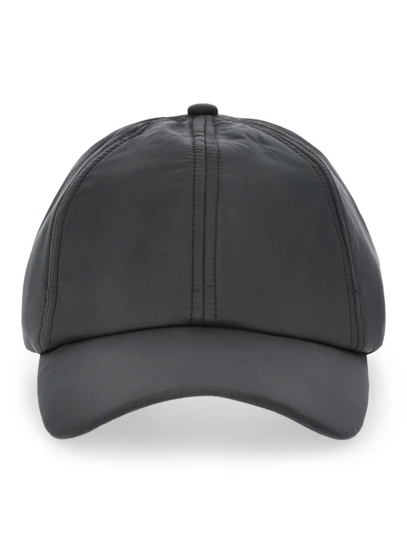 Time and Tru Women's Nylon Puffer Baseball Hat, Black | Walmart (US)