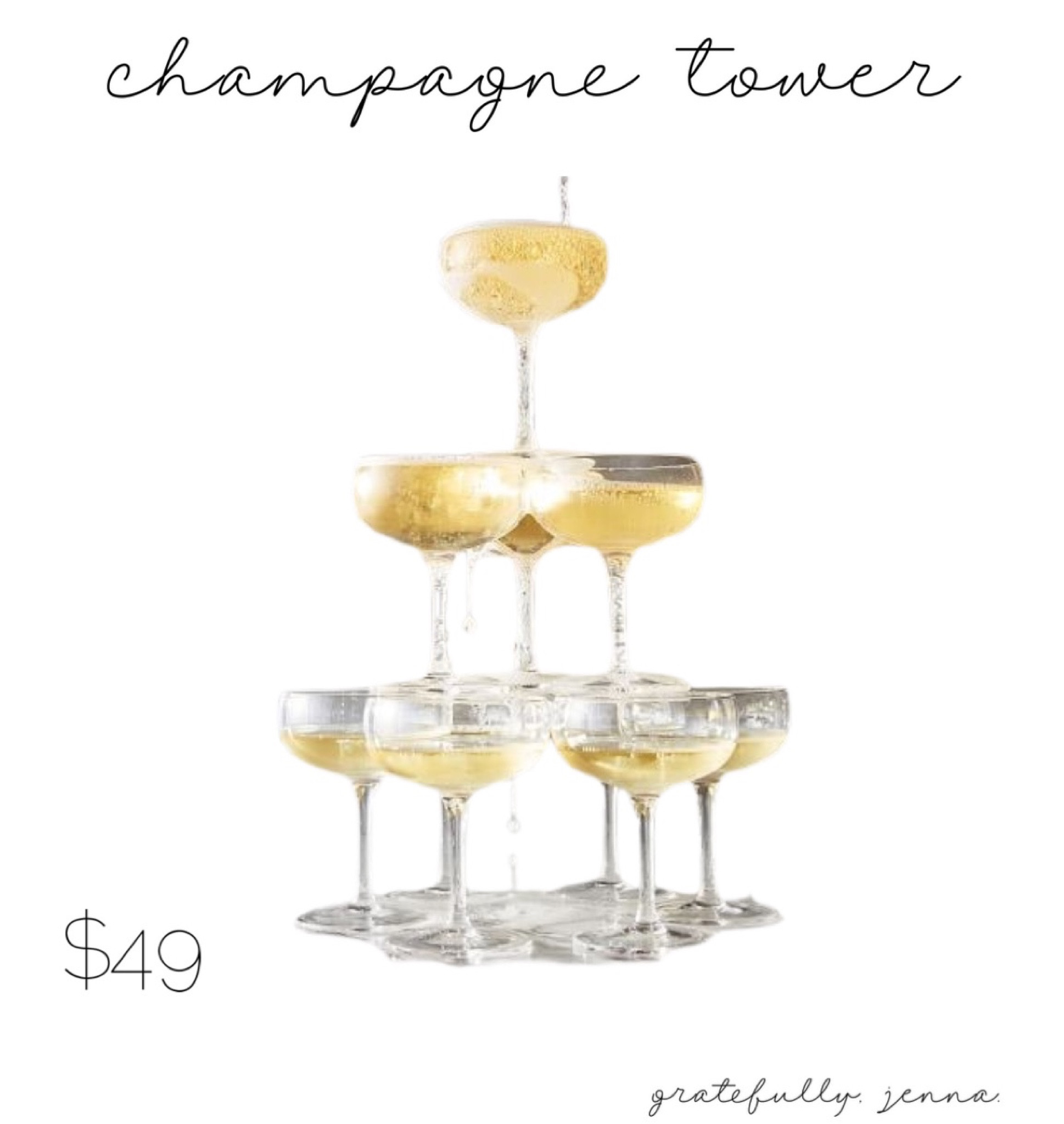 champagne tower perfect for your New Year’s Eve soirée ✨ 

{NYE 2023 party at home holiday hosti champagne tower champagne flutes sale}

#LTKHoliday #LTKsalealert #LTKhome
