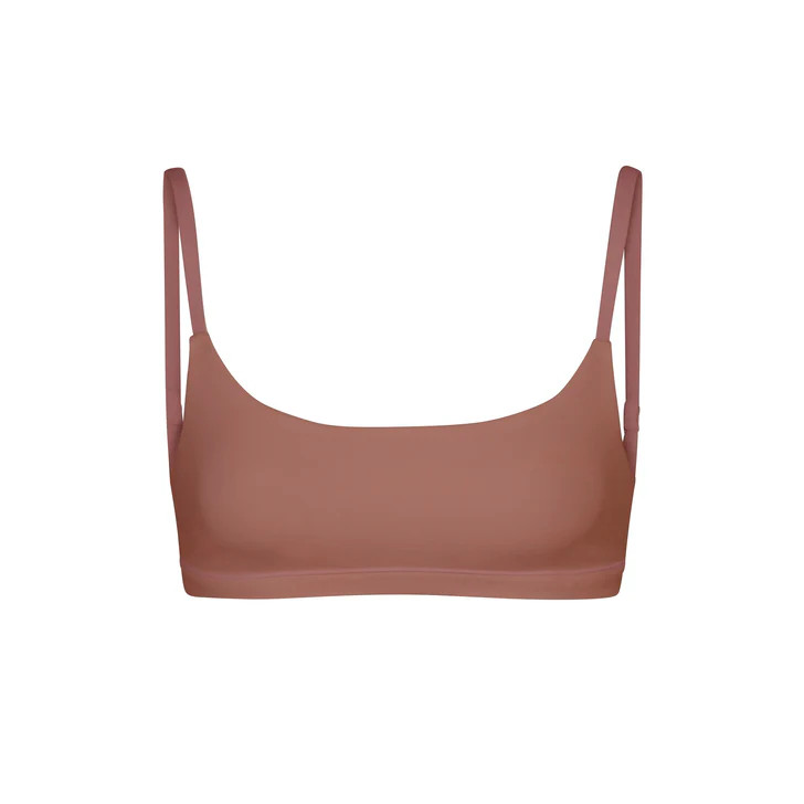 COTTON JERSEY SCOOP BRALETTE | ROSE CLAY | SKIMS (US)
