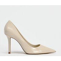 Zara - Faux Patent Leather Heels In Ecru White - 4 - Woman | Zara UK