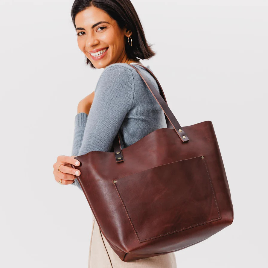 COLLECTION: CLASSIC LEATHER TOTE BAG | Portland Leather Goods (US)