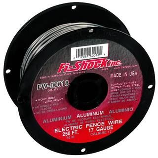 Fi-Shock 250 ft. 17-Gauge Aluminum Wire-FW-00018D - The Home Depot | The Home Depot
