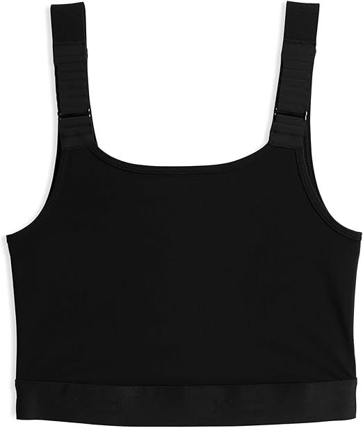 TomboyX Adjustable Compression Bra Wireless Medium Support Top Smooth Flatlock Seams Full Chest C... | Amazon (US)