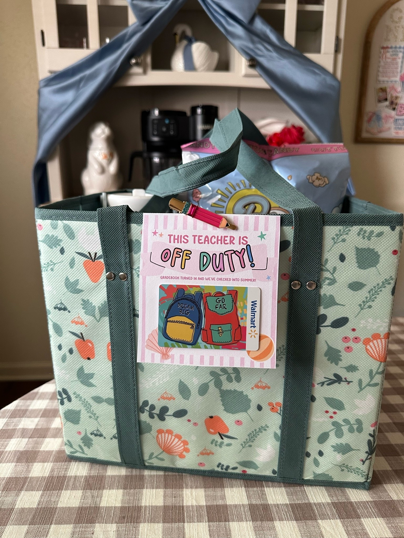 Love this end of the school year teacher gift idea! These bags are awesome and reusable. Had to buy myself a couple even.

#LTKHome #LTKSeasonal #LTKKids