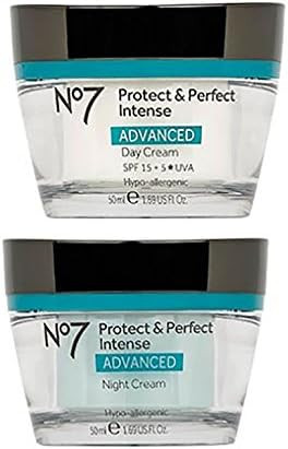 Amazon.com: No7 Protect & Perfect Intense Day Cream + Protect & Perfect Intense Night Cream Advan... | Amazon (US)