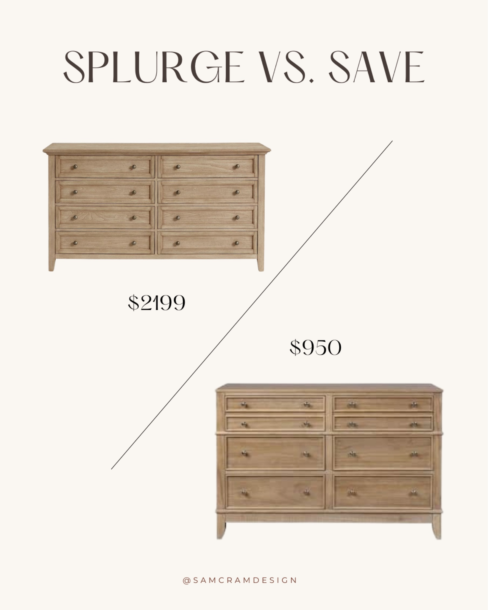 Save vs. splurge // pottery barn dupe // home // bedroom furniture // dresser // wood dresser // sale alert // designer look for less

#LTKstyletip #LTKhome #LTKsalealert