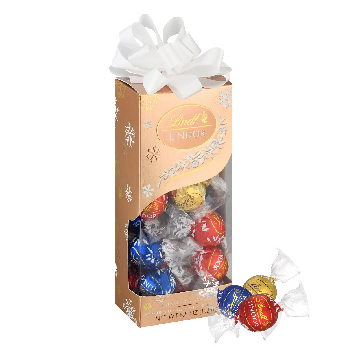Lindt LINDOR Christmas Assorted Chocolate Candy Truffles Traditions Gift Box - 6.8oz | Target