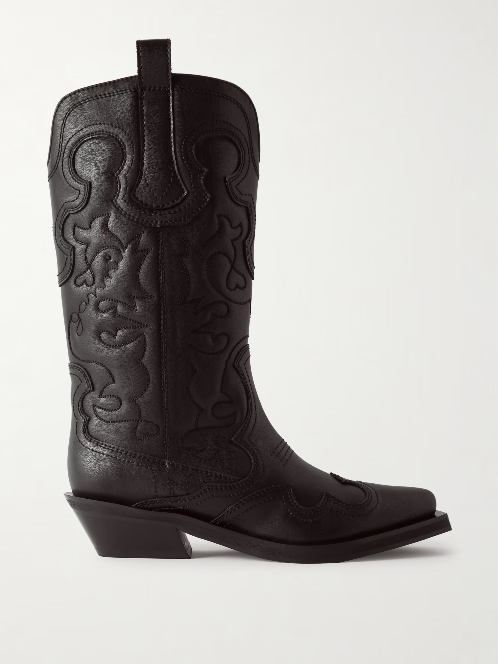 Embroidered leather cowboy boots | NET-A-PORTER (US)