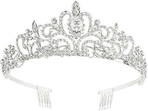 Makone Crystal Queen Crowns and Tiaras with Comb Headband for Women and Girls, Princess Crowns Ha... | Amazon (US)
