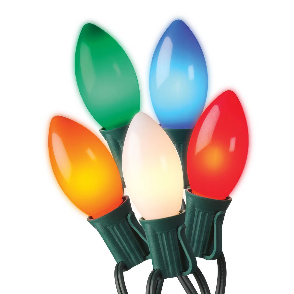 20ct LED Sylvania Stay-lit Incandescent Look Indoor/Outdoor C9 String Lights with Green Wire | Target