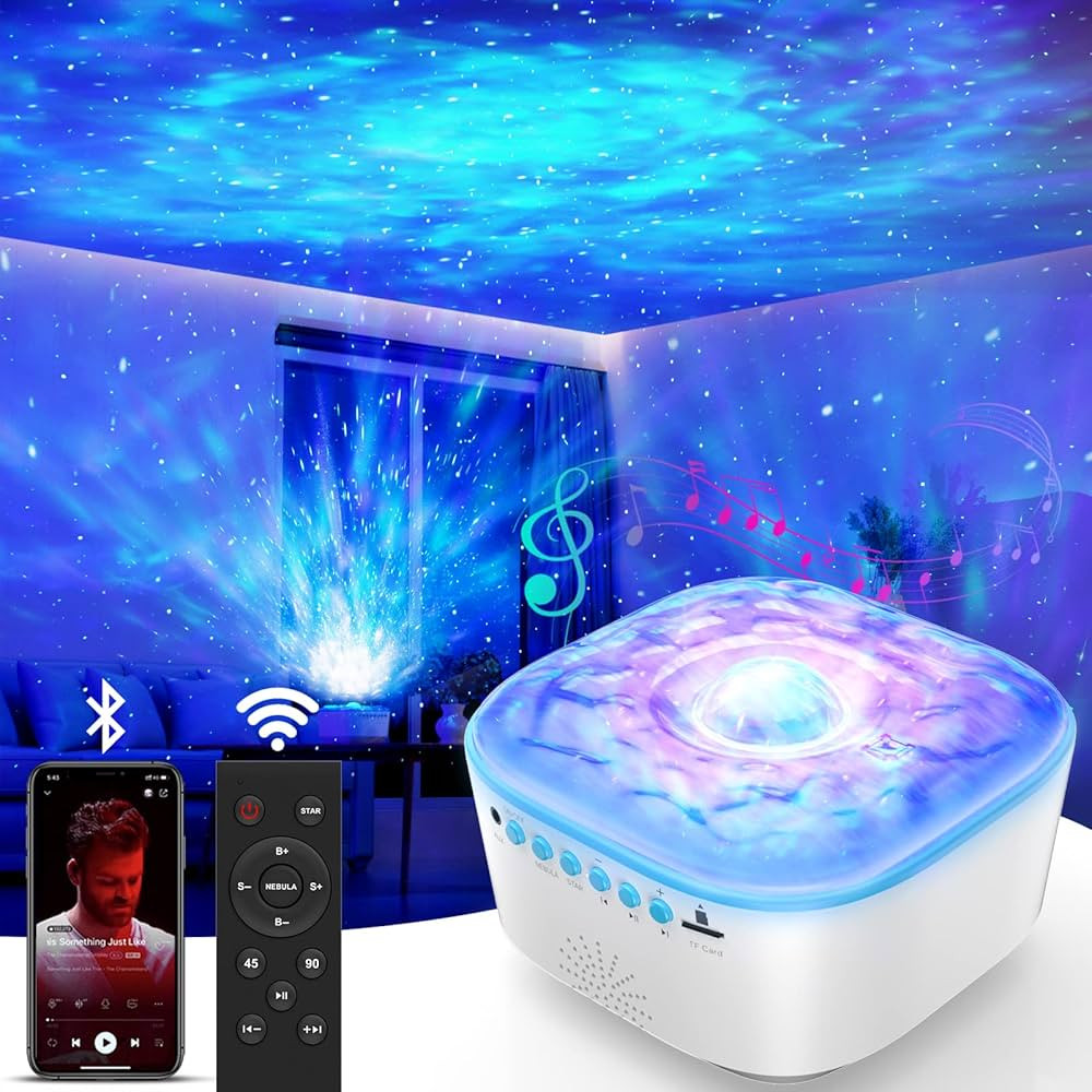 Star Projector Galaxy Light - Star Night Light Projector with Remote Control, Timer, Built-in Spe... | Amazon (US)