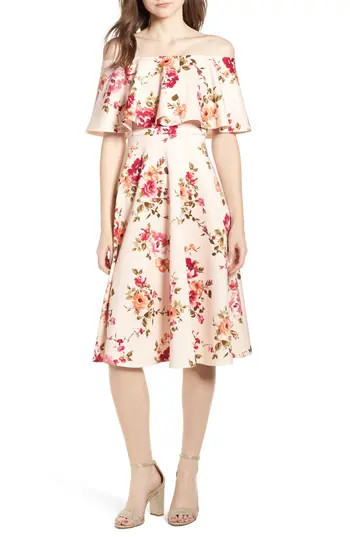 Women's Soprano Off The Shoulder Midi Dress | Nordstrom