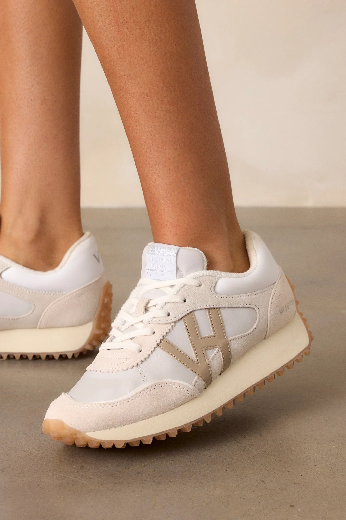 Vintage Havana Cosmic 15 White Pebble Sneakers | Red Dress