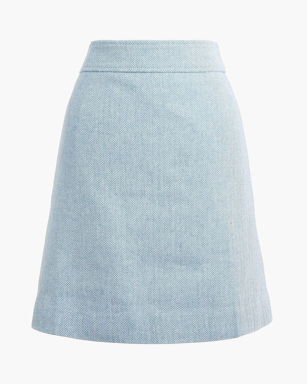 Herringbone A-line skirt | J.Crew Factory
