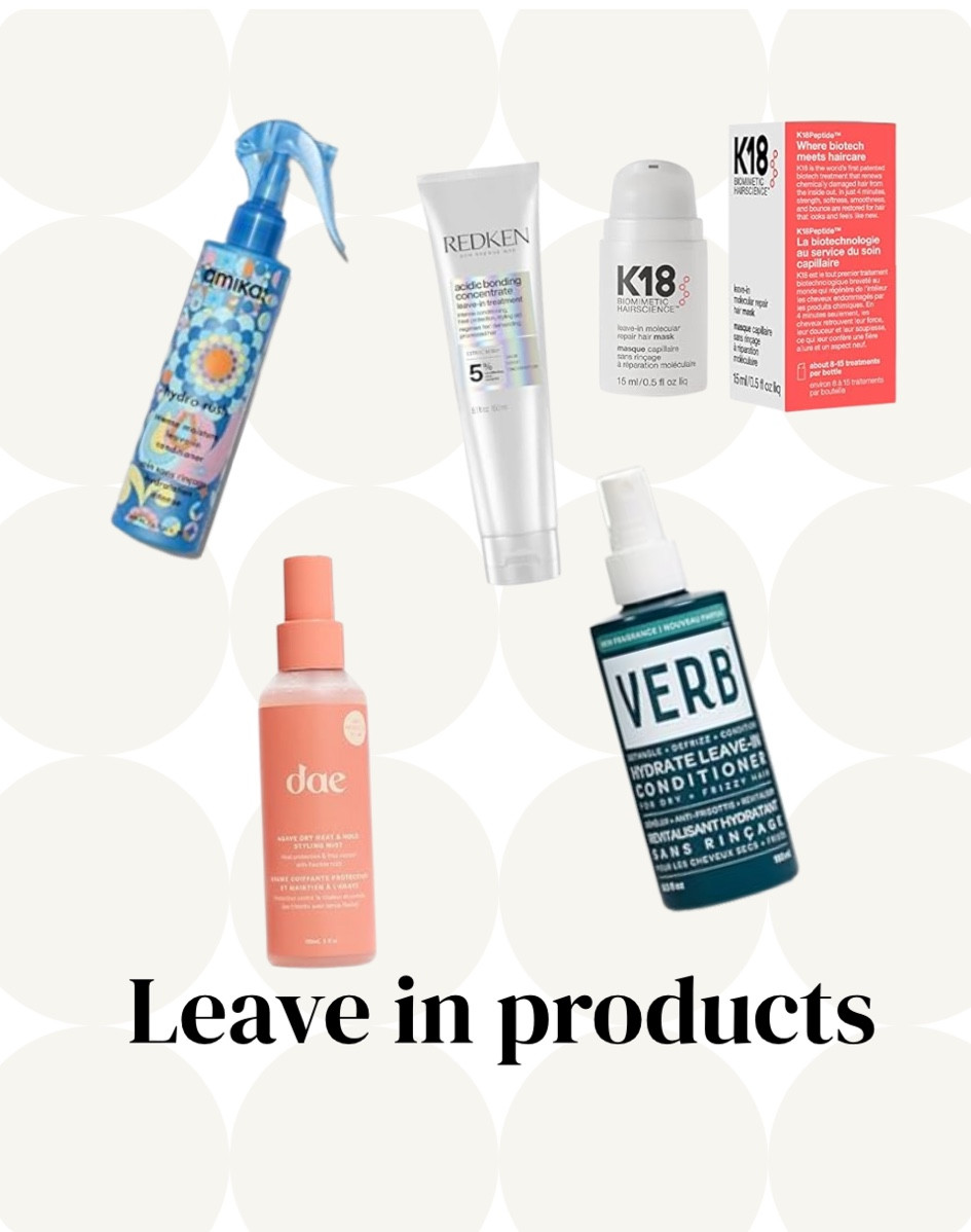 My favorite leave in treatments and leave in conditioners!! 

I use the Redken treatment along with one of the 3 leave in conditioners every time I wash my hair. I use the k18 mask once a week 

The Olaplex leave in is also great to use on your ends every one in a while to prevent or mend split ends. 

#LTKBeauty #LTKFindsUnder50