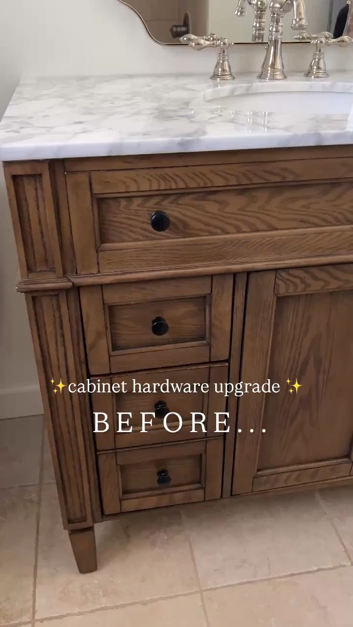 Bathroom vanity cabinet hardware! Absolutely love these affordable knobs 😍

#LTKHome

