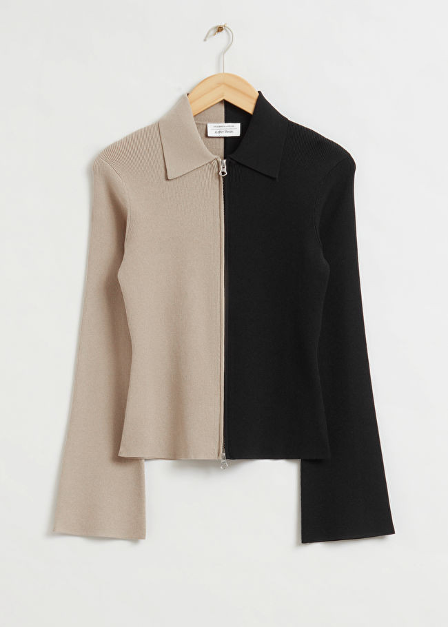 Fitted Woven Collared Cardigan | & Other Stories US