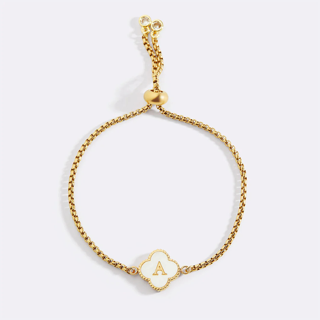 Clover Custom Name Bracelet | Mint & Lily