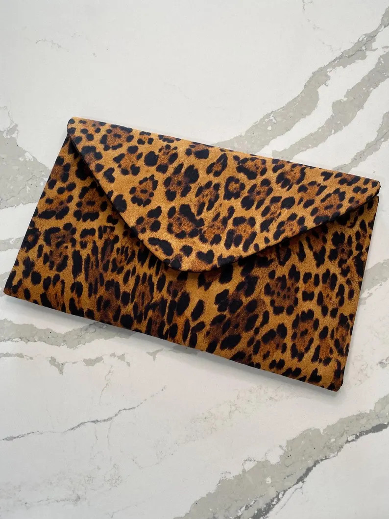 Leopard Print Envelope Clutch | Etsy (Global)