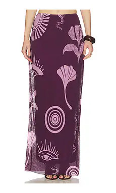 Cala de la Cruz Vela Skirt in Isis Plum from Revolve.com | Revolve Clothing (Global)