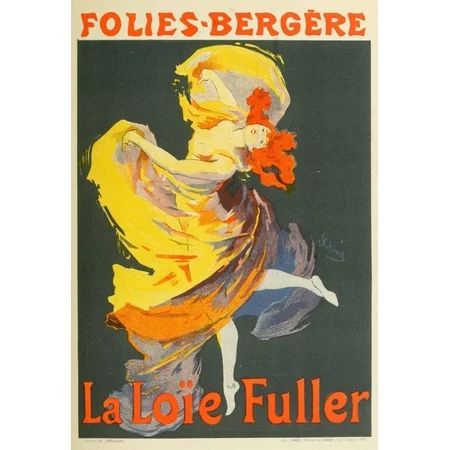 Les Affiches Illustres (1886-1895) 1896 La Loie Fuller Rolled Canvas Art - Jules Chret (8 x 10) | Walmart (US)