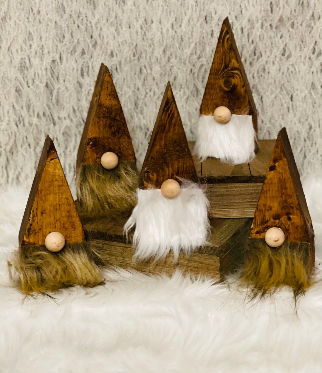 Decorative wood gnomes 6 inches | Etsy (US)